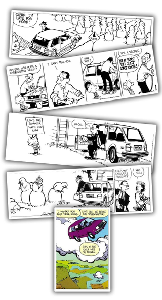 Illustration for article titled What Car Did The Dad In Calvin & Hobbes Drive?